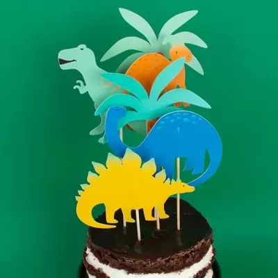 Topos de Bolo - Dinossauros