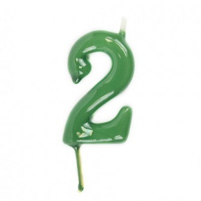 Velas Número Verde