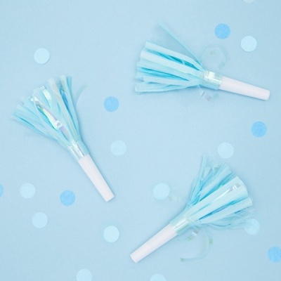 Cornetas Azul Iridescente