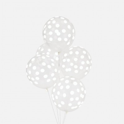 Balões Print Confettis Brancos