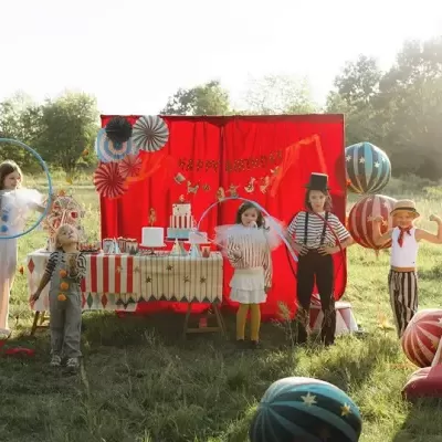 Balão Circo Estrelas Verde