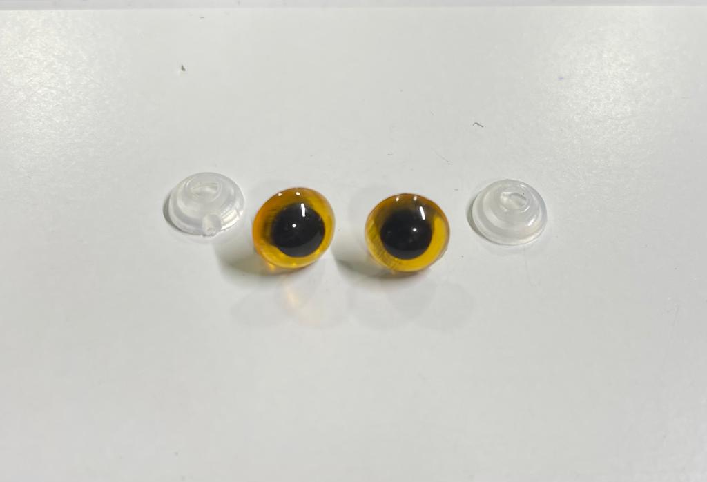 Olhos Amigurumi Castanhos 10mm