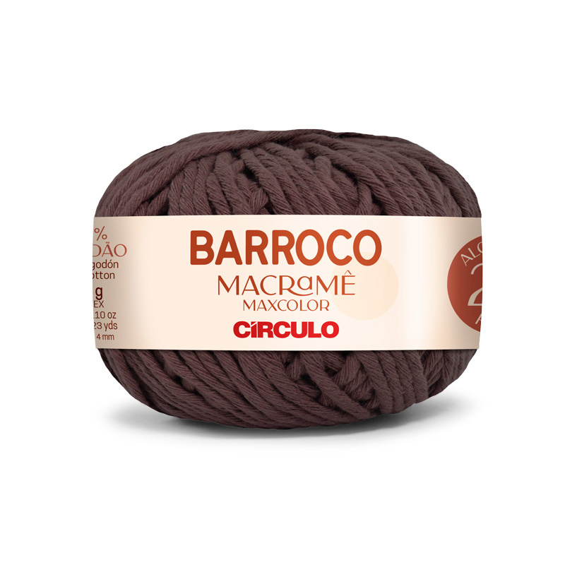 Barroco Macramé Tabaco - 7311