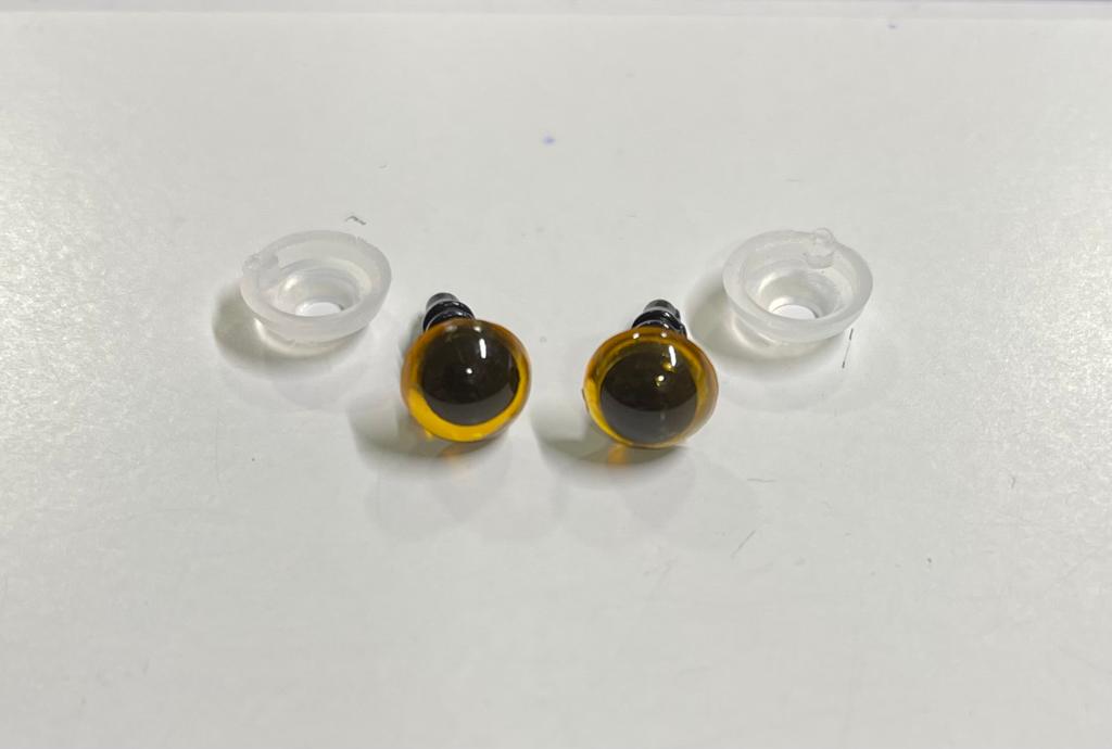 Olhos Amigurumi Castanhos 8mm