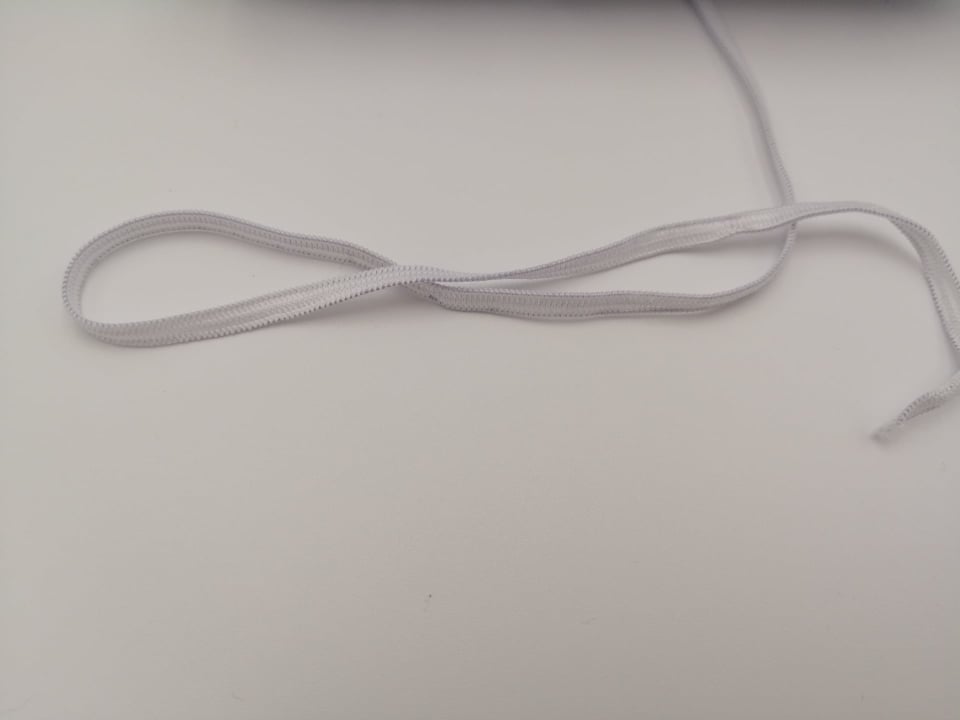 Elástico Espalmado Branco