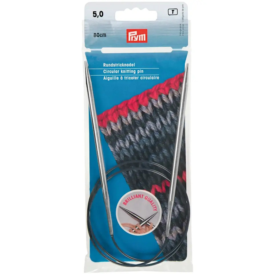 Agulha Circular 5mm com 80cm