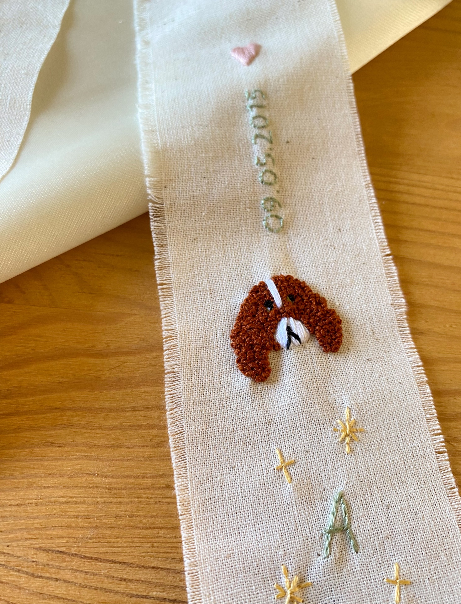 Fita bordada para ramo de noiva 💐