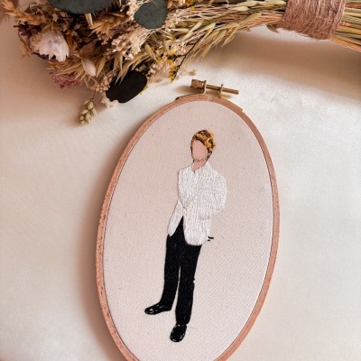 Retrato de pessoas bordado