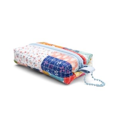 Bolsa Bloco Minipatchwork Azul claro