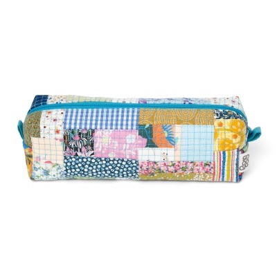 Estojo Box Minipatchwork Turquesa