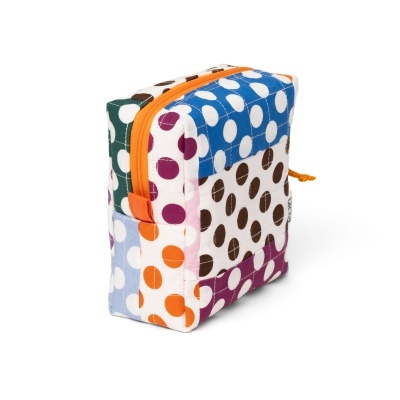 Necessaire S Bolinhas Laranja