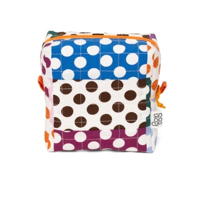Necessaire S Bolinhas Laranja
