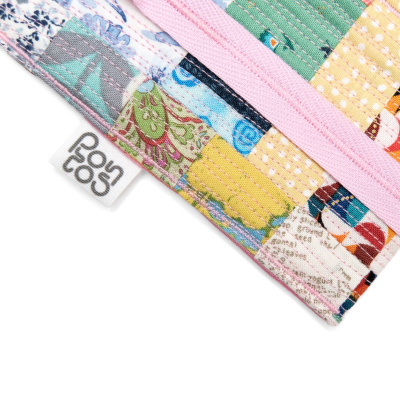 Estojo Nó MiniPatchwork Rosa
