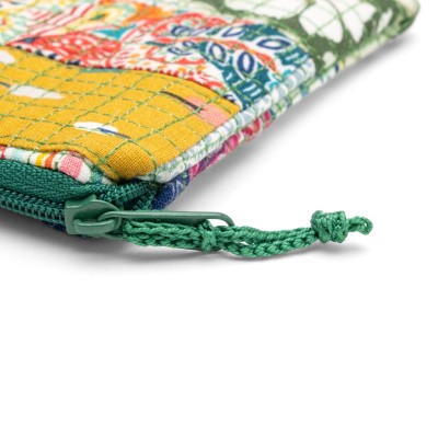 Estojo Plano MiniPatchwork Verde