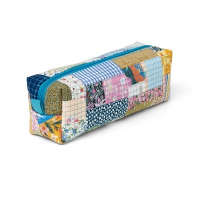 Estojo Box Minipatchwork Turquesa