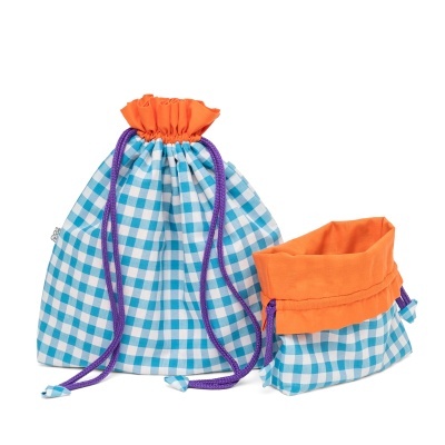 Saco Organizador Azul Turquesa