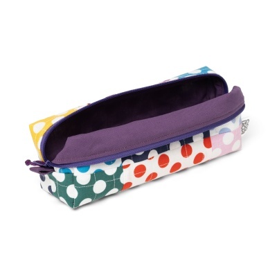 Estojo Box Bolinhas Roxo