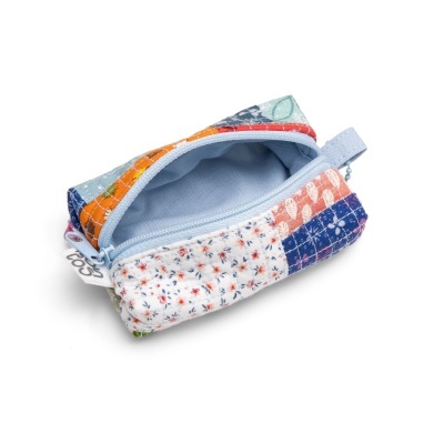 Bolsa Bloco Minipatchwork Azul claro