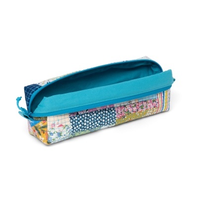 Estojo Box Minipatchwork Turquesa