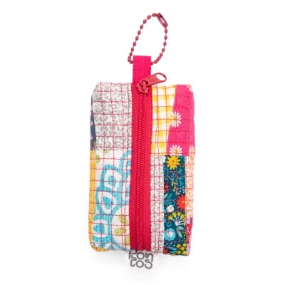 Bolsa Bloco Minipatchwork Fucsia