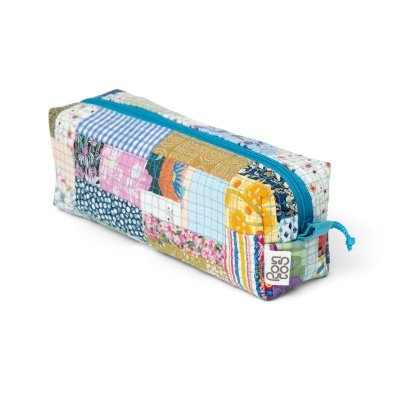 Estojo Box Minipatchwork Turquesa