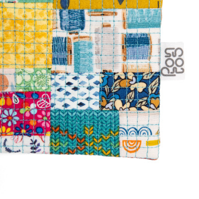 Porta-moedas MiniPatchwork Verde-água