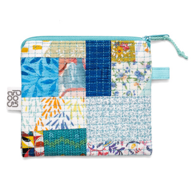 Porta-moedas MiniPatchwork Verde-água