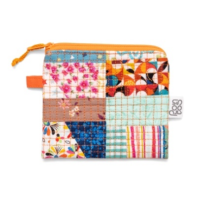 Porta-moedas MiniPatchwork Laranja