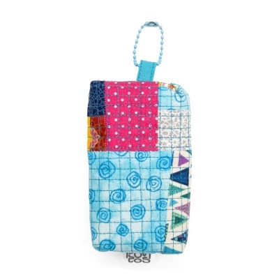 Bolsa Bloco Minipatchwork Turquesa