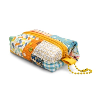 Bolsa Bloco Minipatchwork Amarelo torrado