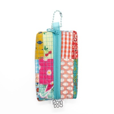 Bolsa Bloco Minipatchwork Verde-água