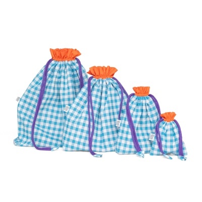 Saco Organizador Azul Turquesa