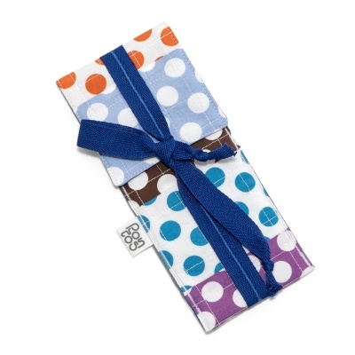 Estojo Nó Bolinhas Azul Royal