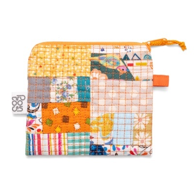 Porta-moedas MiniPatchwork Laranja