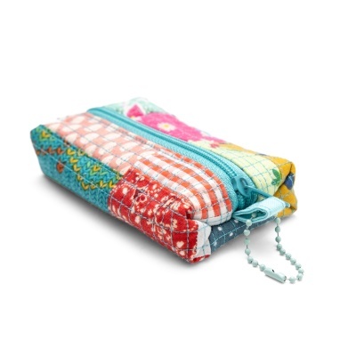 Bolsa Bloco Minipatchwork Verde-água