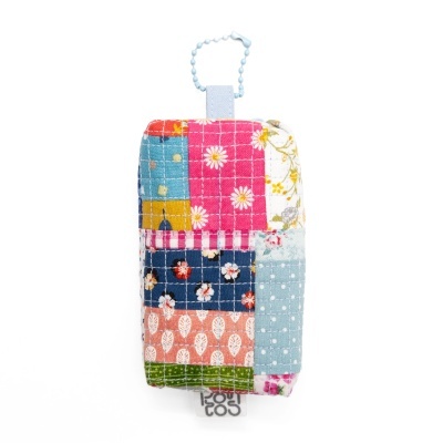 Bolsa Bloco Minipatchwork Azul claro
