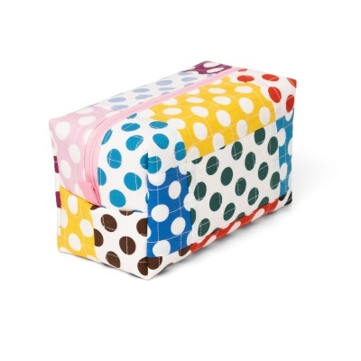 Necessaire M Bolinhas Rosa