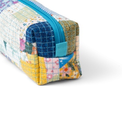 Estojo Box Minipatchwork Turquesa