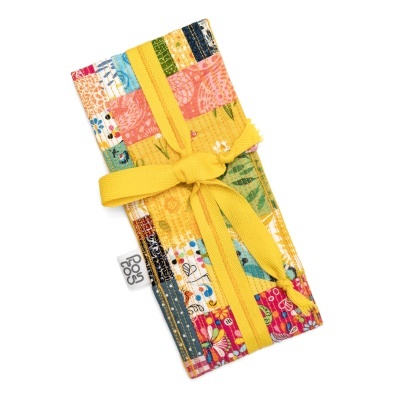 Estojo Nó MiniPatchwork Amarelo