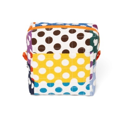 Necessaire S Bolinhas Laranja