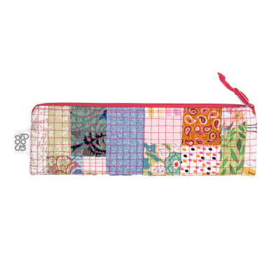 Estojo Mini Plano MiniPatchwork Fúcsia