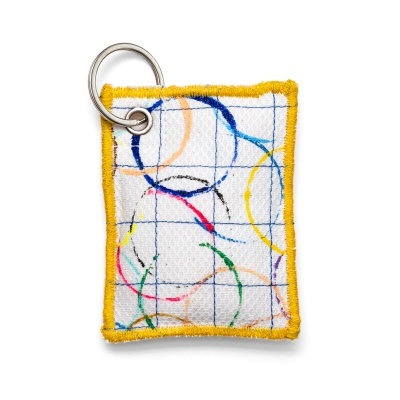 Porta-chaves Círculos Amarelo