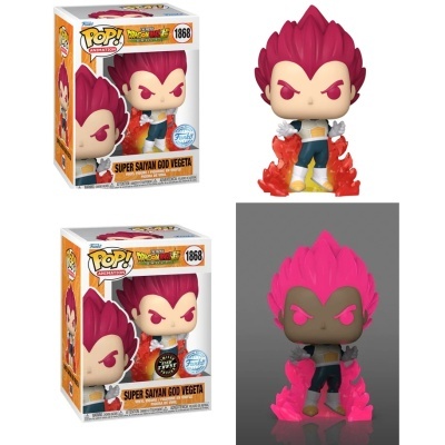 Bundle Funko POP! Dragon Ball Super Broly Super Saiyan God Vegeta Special Edition #1868 + CHASE