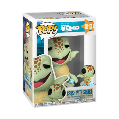 *PRÉ-RESERVA* Funko POP! Disney Pixar Finding Nemo Crush with Squirt #1813