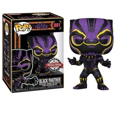 Funko POP! Marvel Black Panther Special Edition Blacklight #891