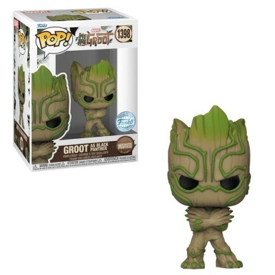 Funko POP! Marvel We Are Groot Groot as Black Panther Special Edition #1398