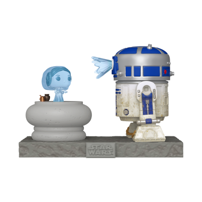 Funko POP! Deluxe Star Wars R2-D2 and Princess Leia Hologram #766
