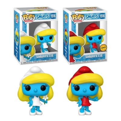 Bundle Funko POP! Smurfs Smurfette #1516 + Chase