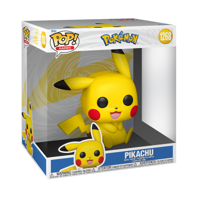 *PRÉ-RESERVA* Funko POP! Pokémon Pikachu (Seated) 10'' #1268