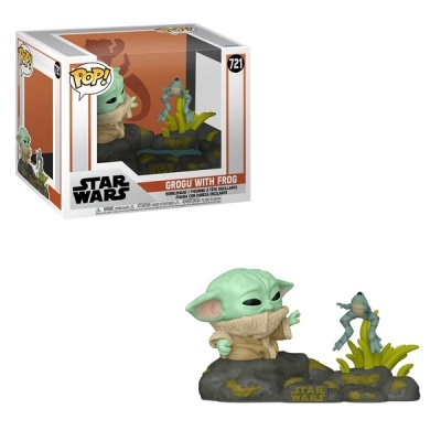 Funko POP! Deluxe Star Wars The Mandalorian Grogu with Frog #721